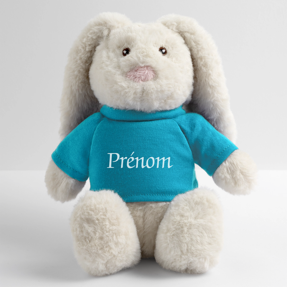 Doudou Lapin personnalisé - bleu outremer