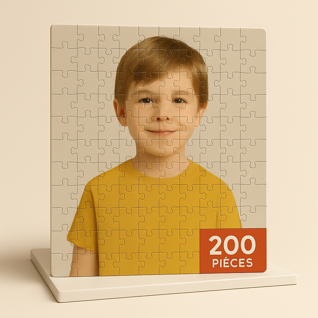 Puzzle personnalisé 200 pièces – Cadeau élégant avec photo