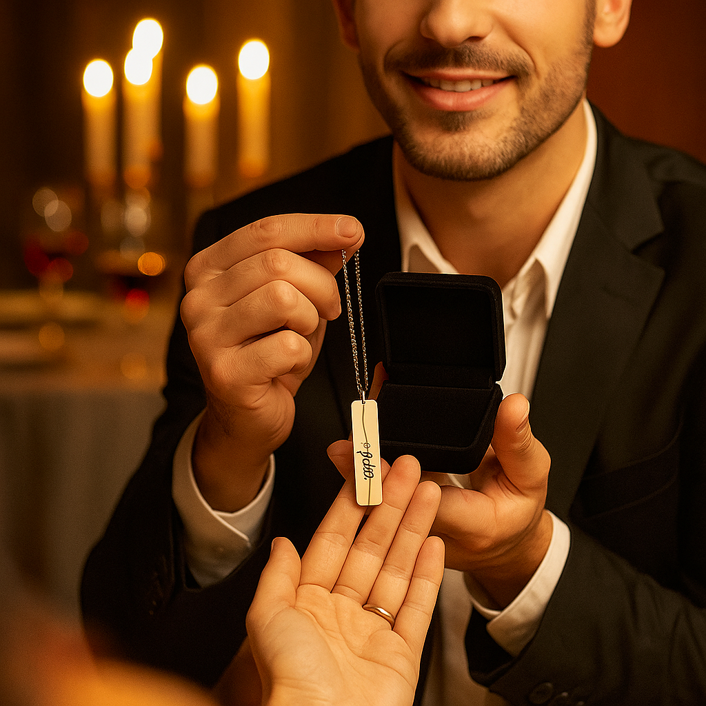 Collier Personnalisé Gravé pour femme – Prénom, Message | Mon Cadeau Personnalisé