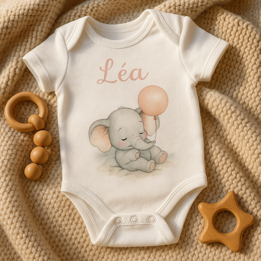Body bébé personnalisé – coton doux, cadeau unique et attentionné