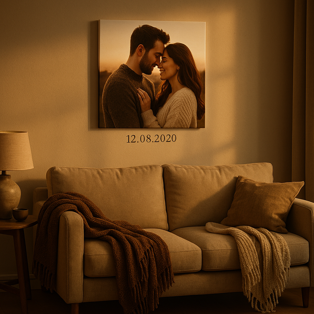 Toile photo personnalisée 30x22 cm – Cadeau unique | Mon Cadeau Personnalisé