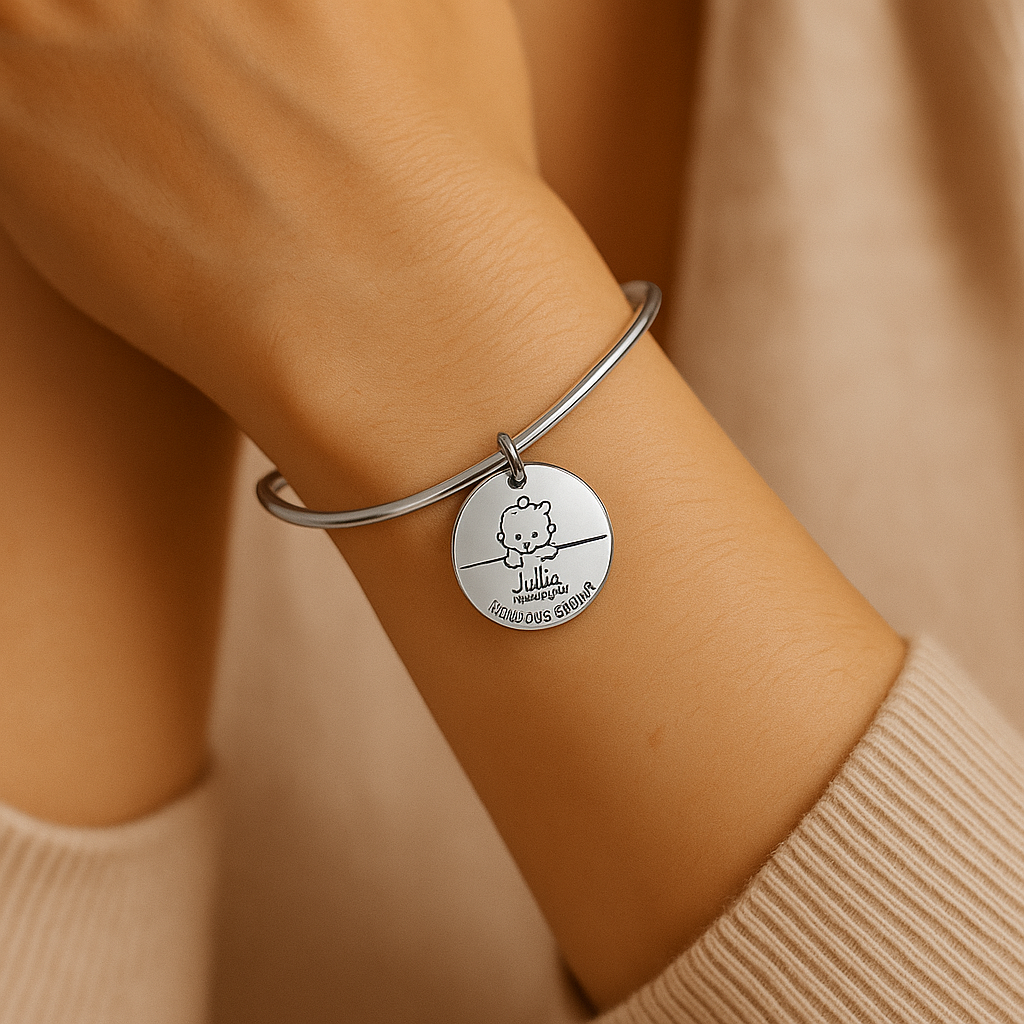 Bracelet personnalisé – Cadeau naissance unique & élégant | Mon cadeau Personnalisé
