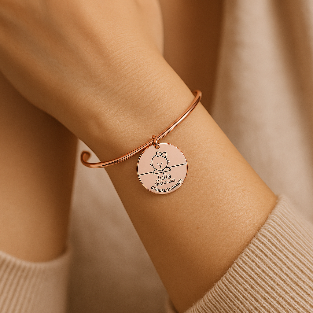 Bracelet personnalisé – Cadeau naissance unique & élégant | Mon cadeau Personnalisé