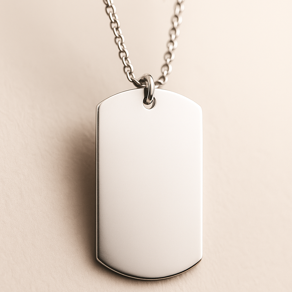 Collier Personnalisé Gravé – Cadeau Personnalisé Homme Élégant et Intemporel