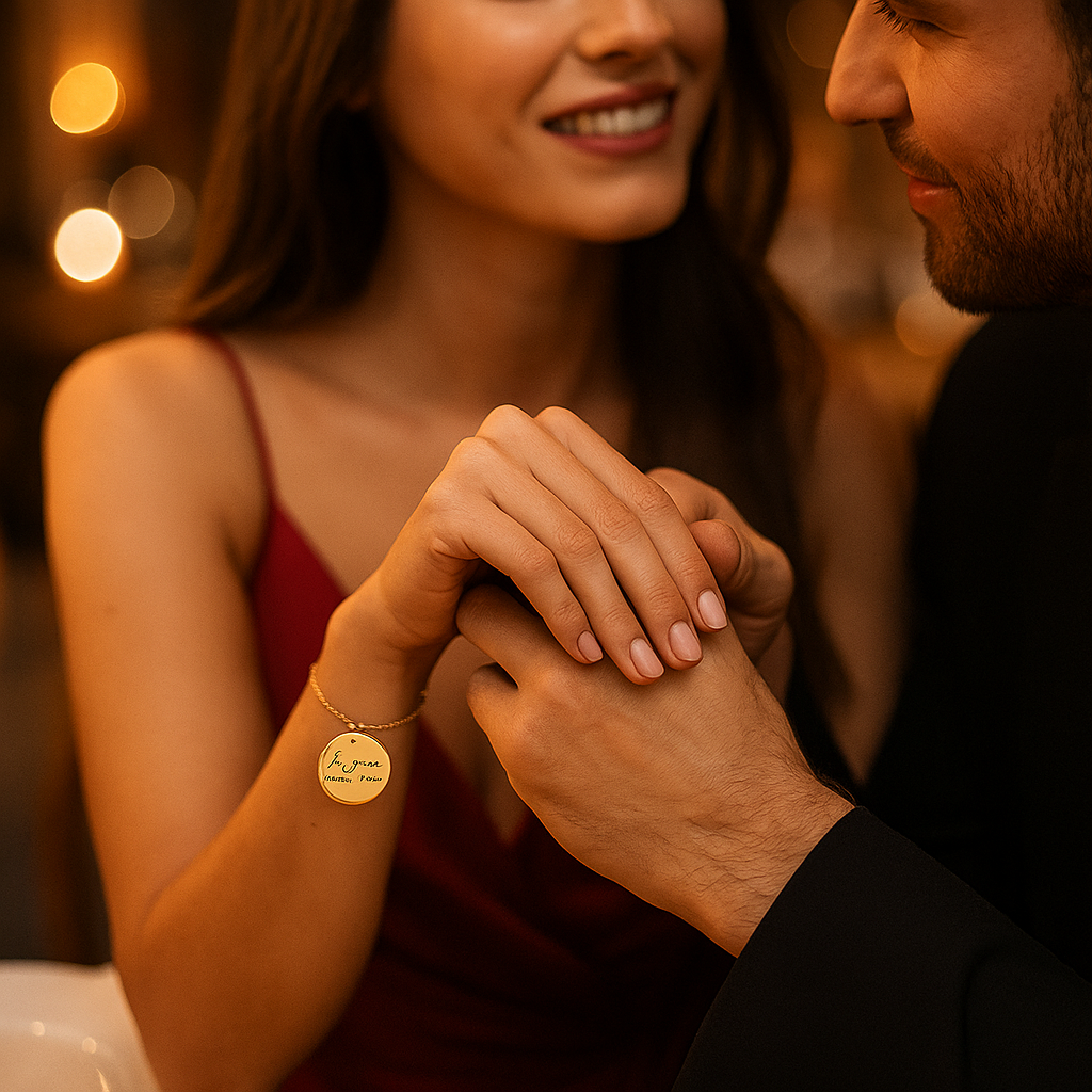 Bracelet Personnalisé Gravure Manuscrite – Cadeau Unique et Émotionnel