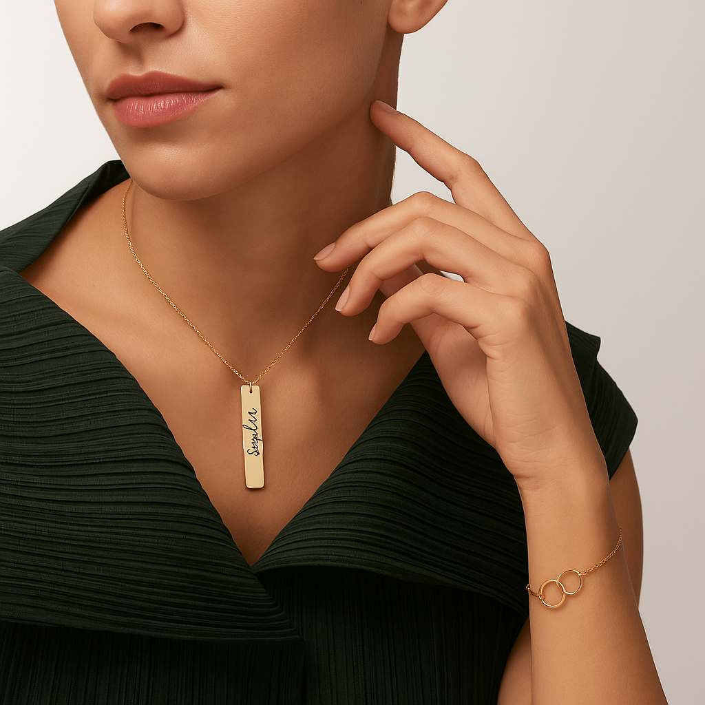 Collier Personnalisé Gravé pour femme – Prénom, Message | Mon Cadeau Personnalisé