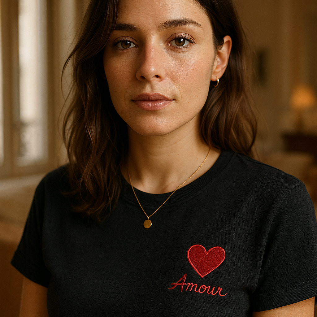 T-shirt Personnalisé Noir  Femme– Confort, Style et Confiance en Soi