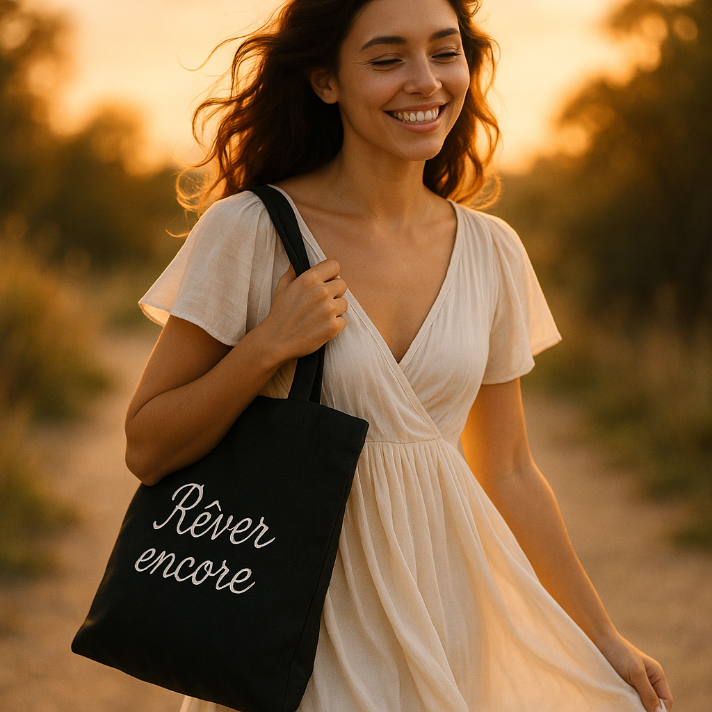 Tote Bag Personnalisé noir – Sac en Coton Unique & Éco-Responsable