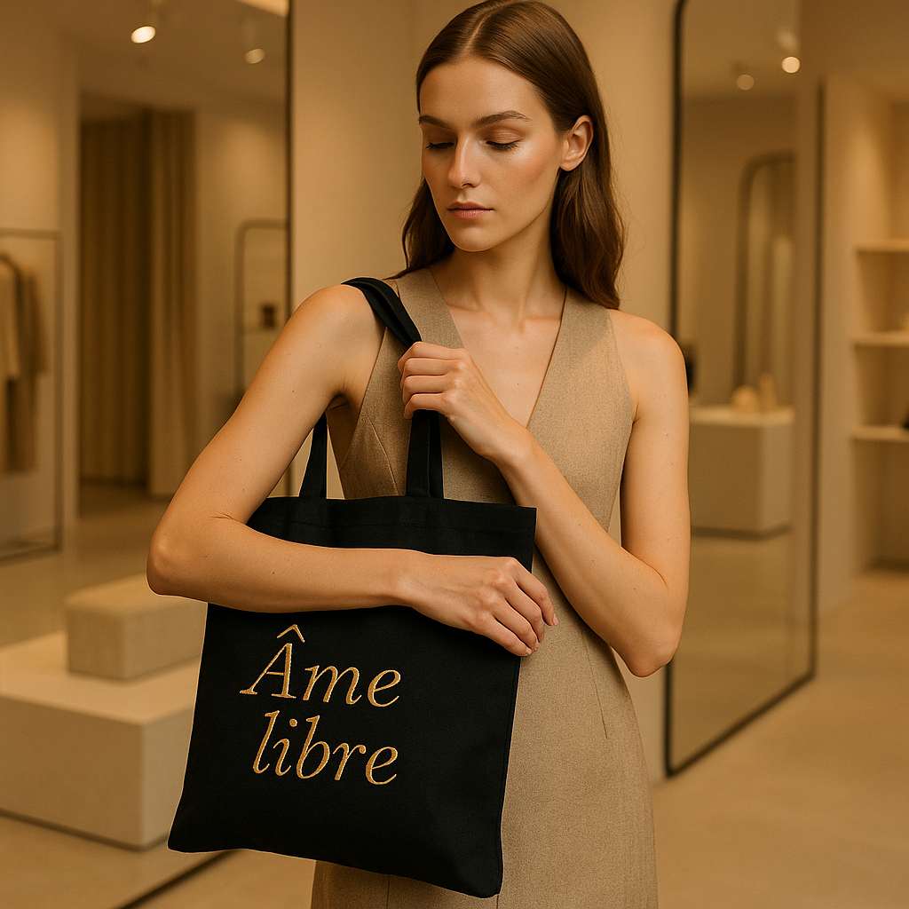 Tote Bag Personnalisé noir – Sac en Coton Unique & Éco-Responsable