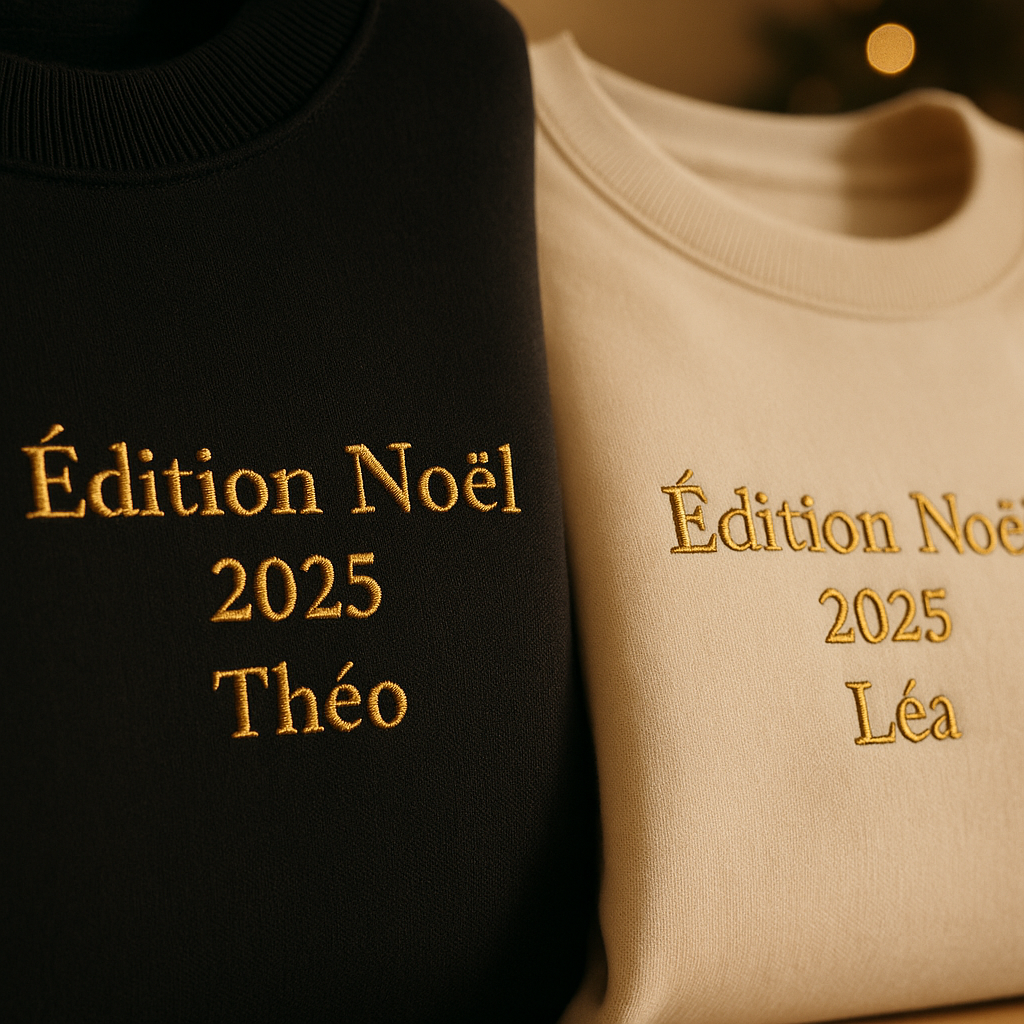 Sweat unisexe personnalisé – Idée cadeau Noel 2025