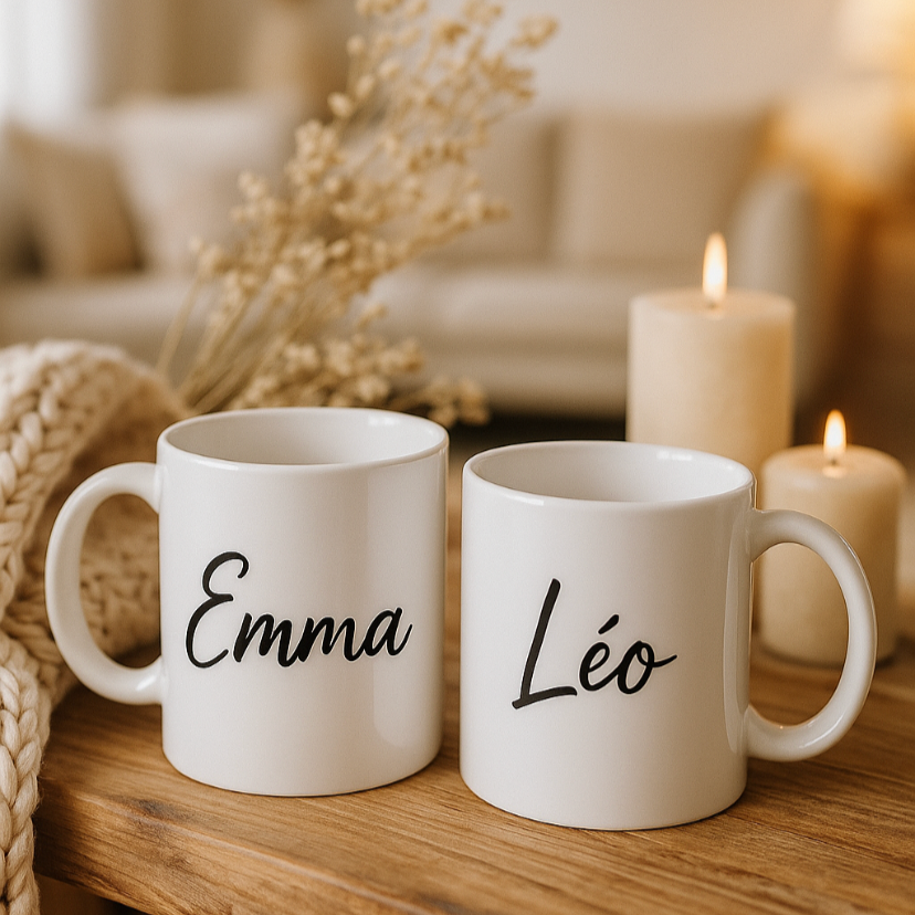 Mug blanc personnalisé – Idée cadeau unique et originale
