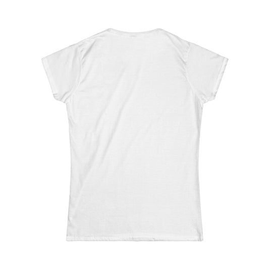 T-shirt blanc personnalisé femme – Coupe droite, coton doux et imprimé tendance