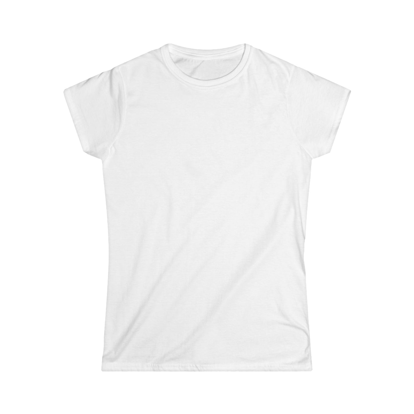 T-shirt blanc personnalisé femme – Coupe droite, coton doux et imprimé tendance