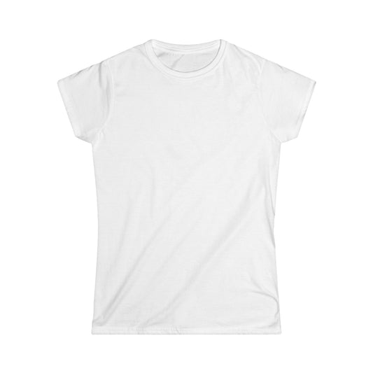 T-shirt blanc personnalisé femme – Coupe droite, coton doux et imprimé tendance