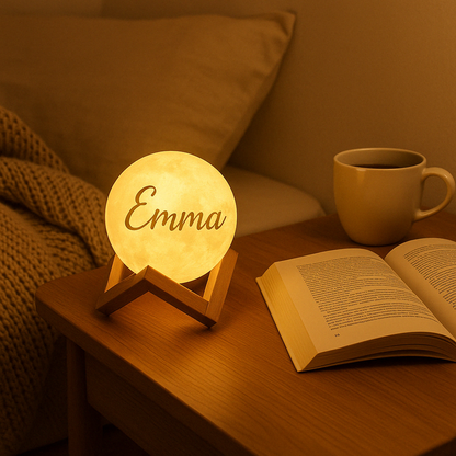 Lampe Lune Personnalisée avec Photo – Une Idée Cadeau Unique