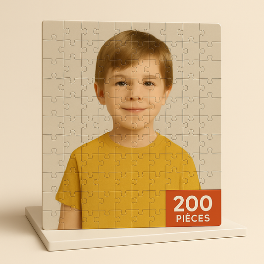 Puzzle personnalisé 200 pièces – Cadeau élégant avec photo
