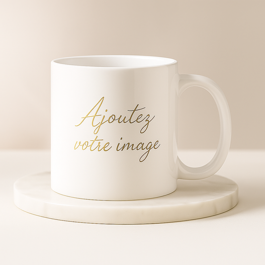 Mug Blanc Personnalisable – Pureté & Style