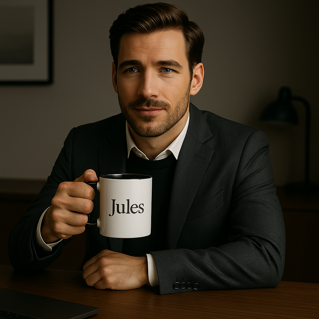 Mug Noir Personnalisé – Sophistication & Sobriété