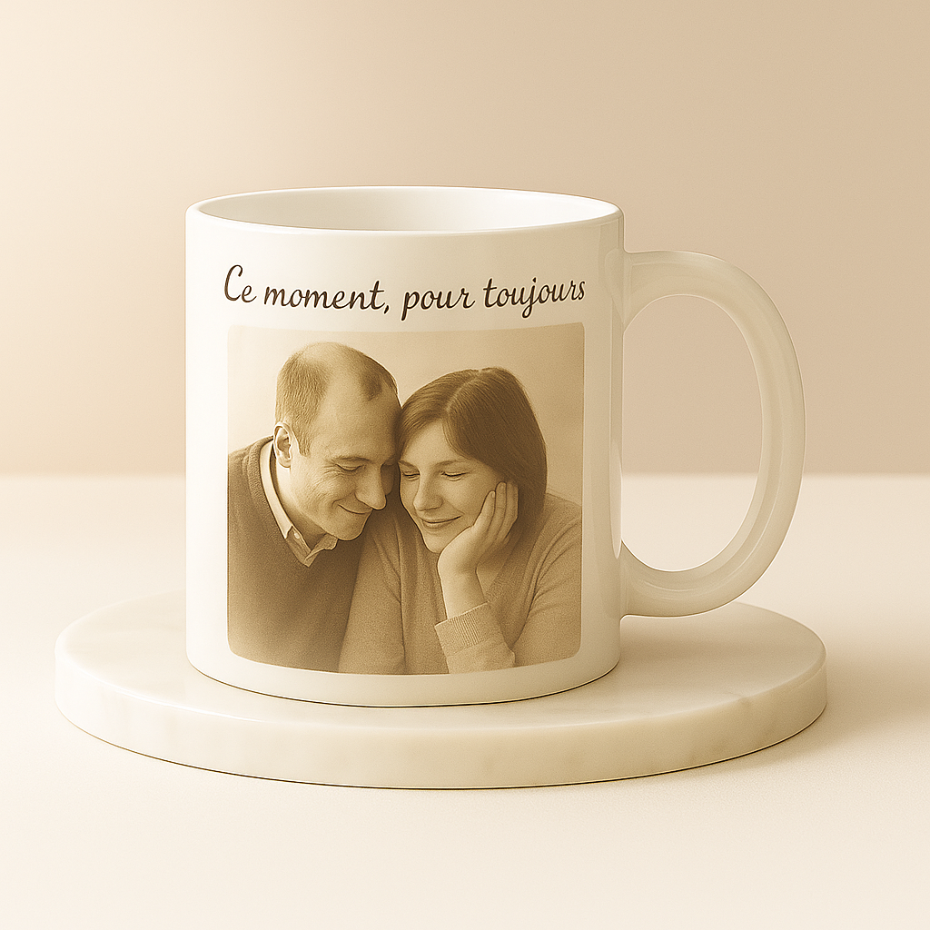 Mug blanc personnalisé – Idée cadeau unique et originale