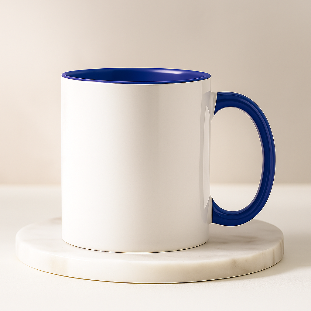 Mug personnalisé bleu : une tasse unique, à votre image