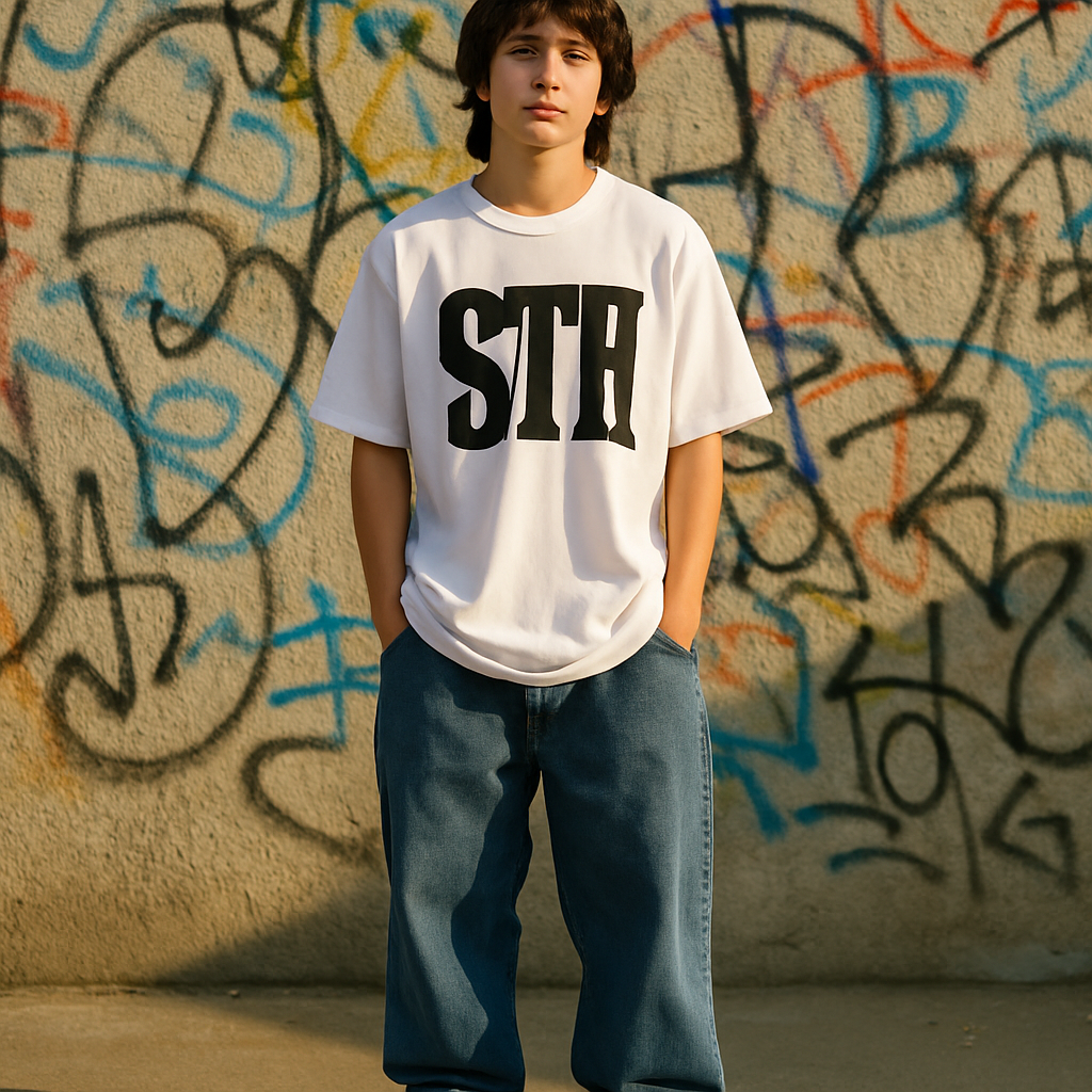 T-Shirt oversize personnalisé adolescent