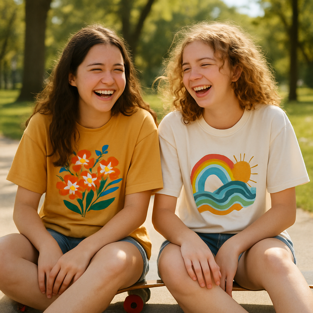 T-Shirt oversize personnalisé adolescent
