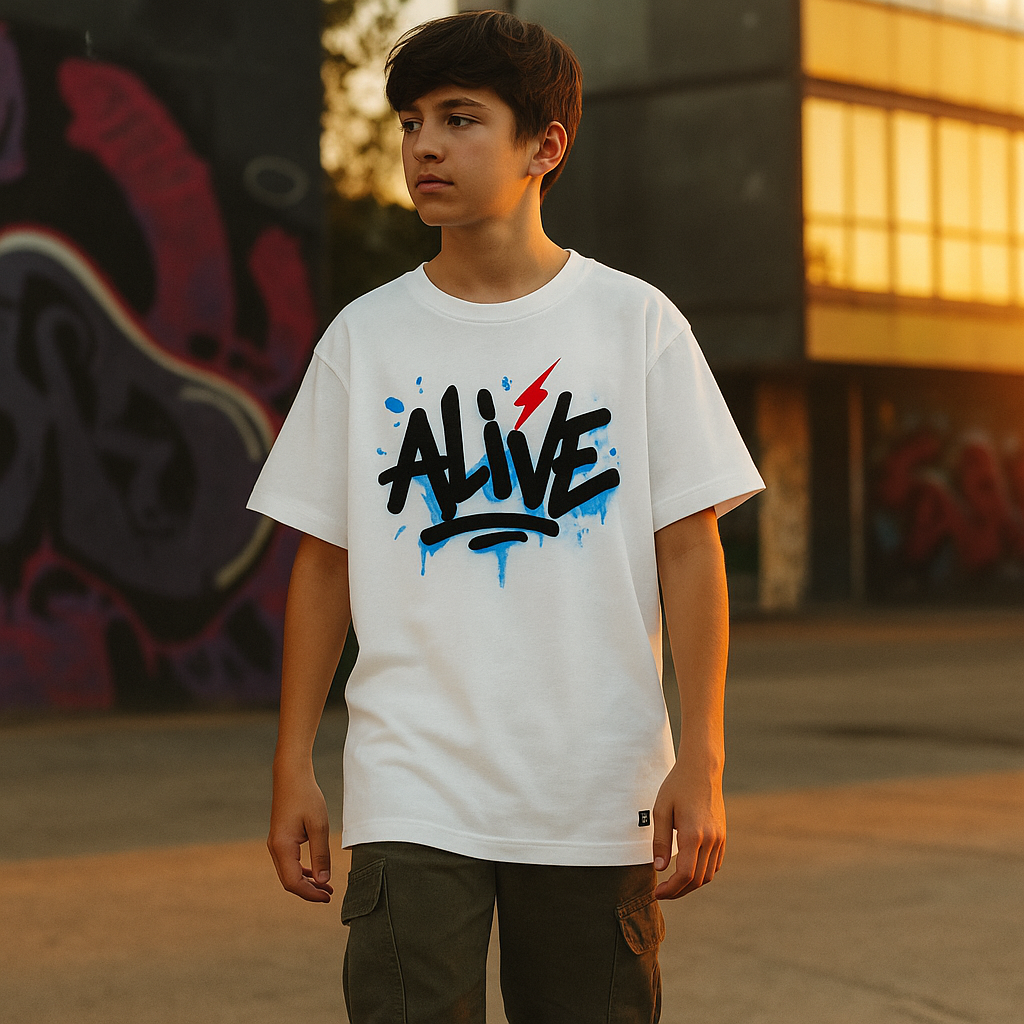 T-Shirt oversize personnalisé adolescent