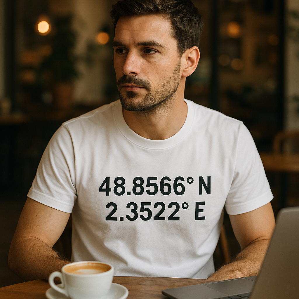 T-shirt personnalisé homme  blanc – L'essentiel qui vous met en valeur