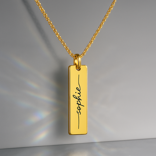 Collier Personnalisé Gravé – Prénom, Message | Mon Cadeau Personnalisé
