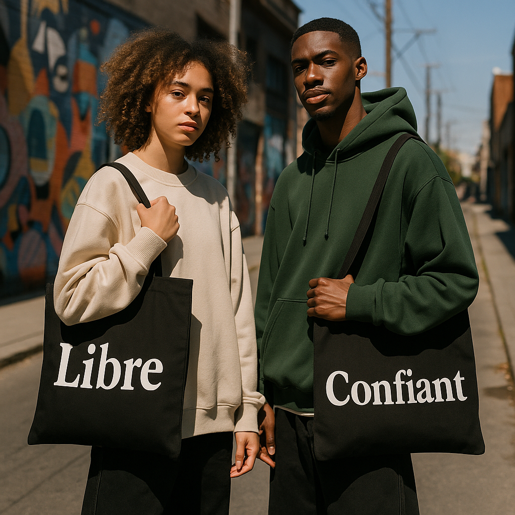 Tote Bag Personnalisé noir – Sac en Coton Unique & Éco-Responsable