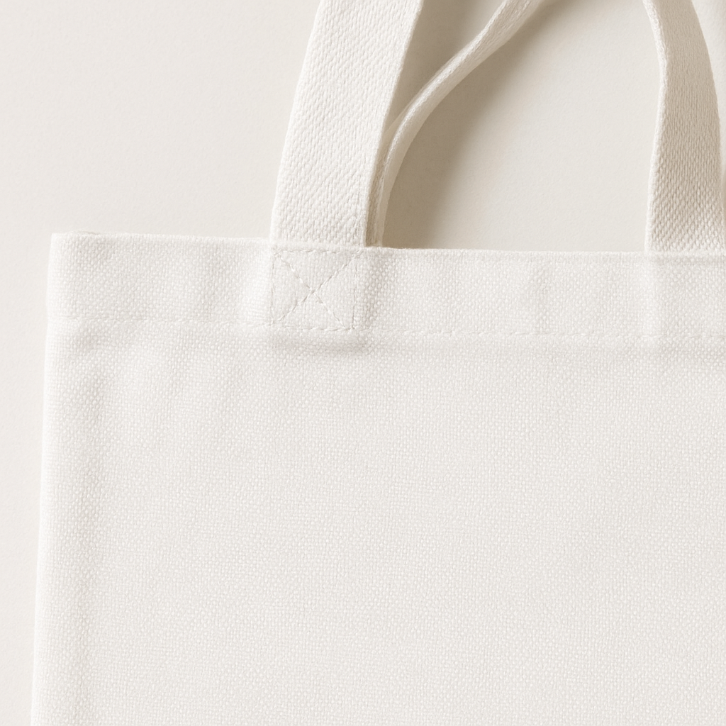 Tote bag blanc personnalisé esprit de Noël 2025