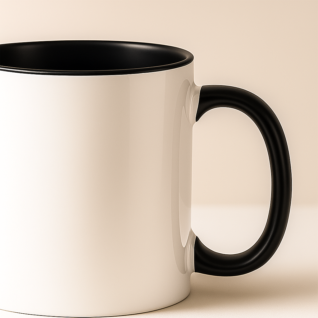 Mug Personnalisé noir et blanc - édition Noel 2025