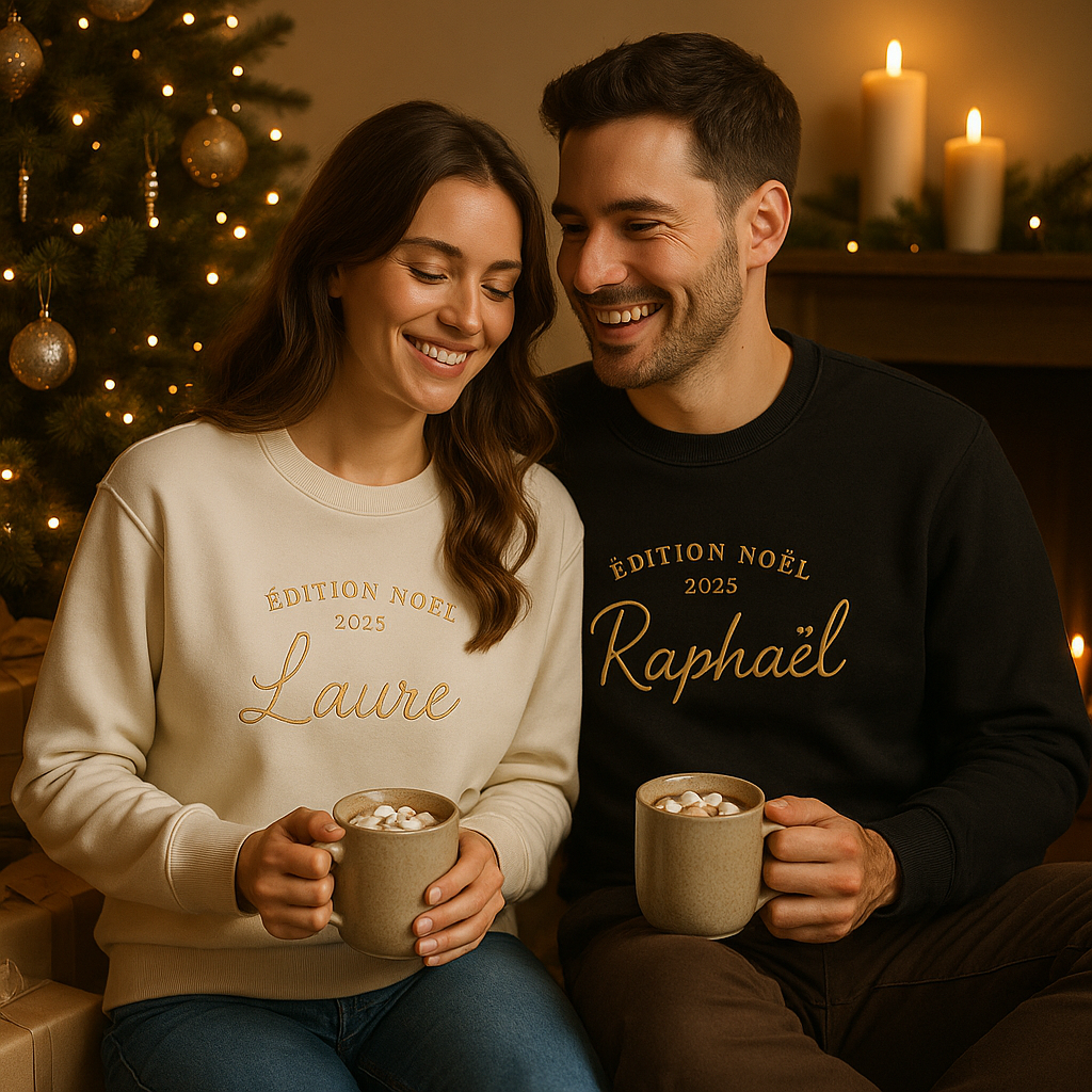 Sweat unisexe personnalisé – Idée cadeau Noel 2025
