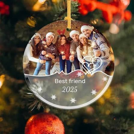 Boule de Noël Personnalisée en Céramique – Impression Recto Verso