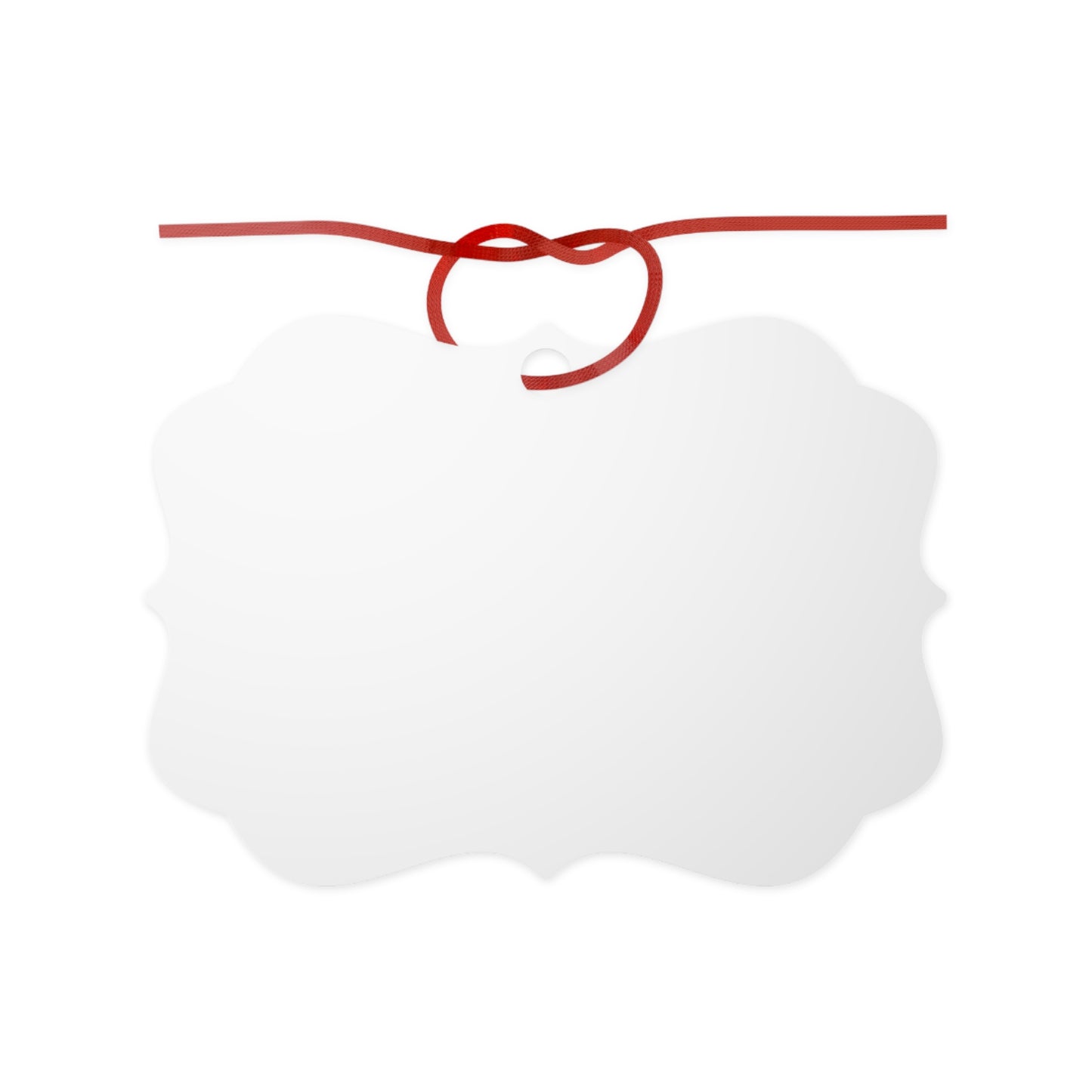 Décoration de Noël en Aluminium  – Ruban Rouge Inclus