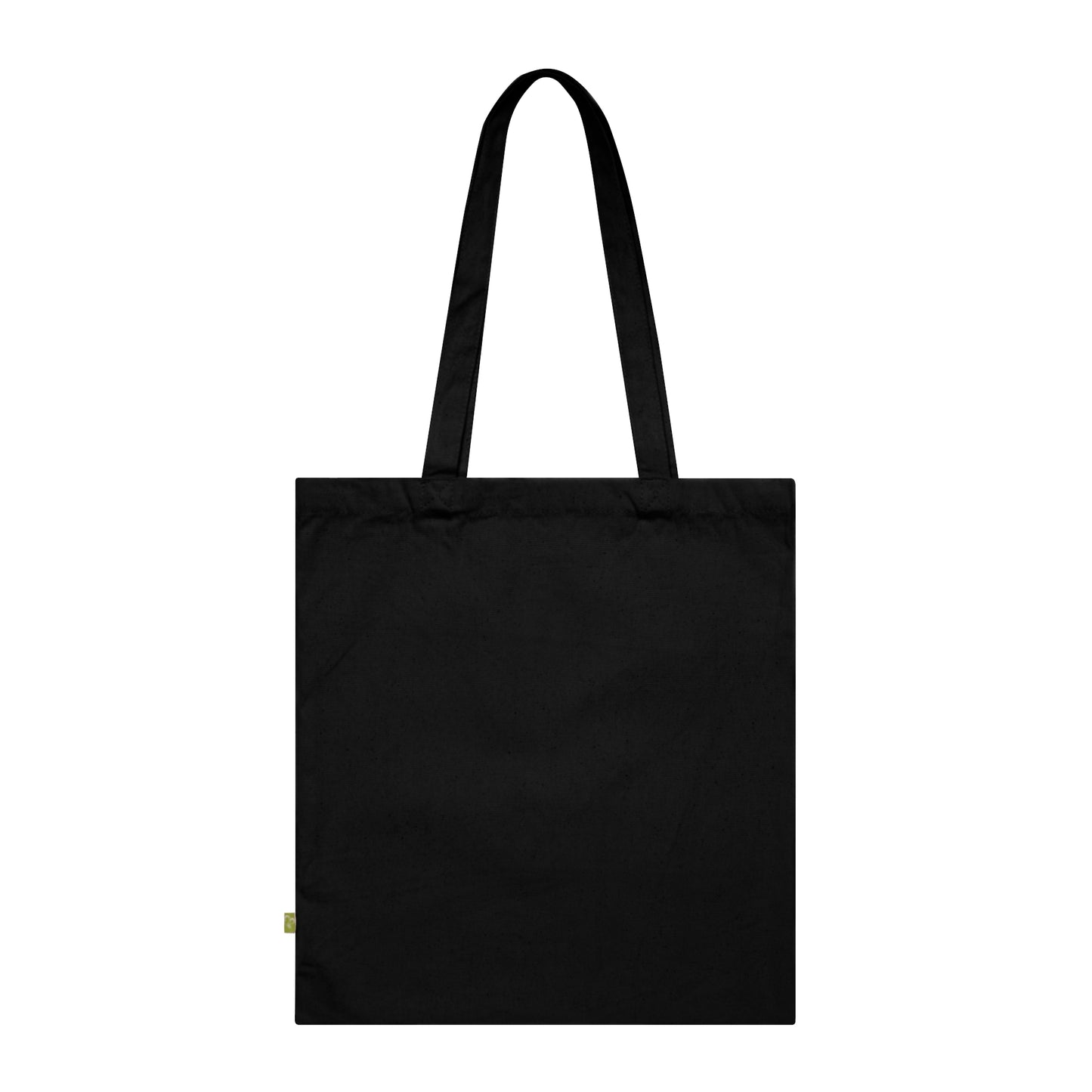 Tote bag noir personnalisé Noël 2025 – design chic doré