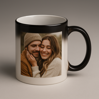 Mug personnalisé magique : révélez votre surprise à chaque gorgée