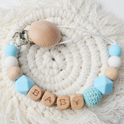 Attache-tétine personnalisée avec prénom – Cadeau naissance unique
