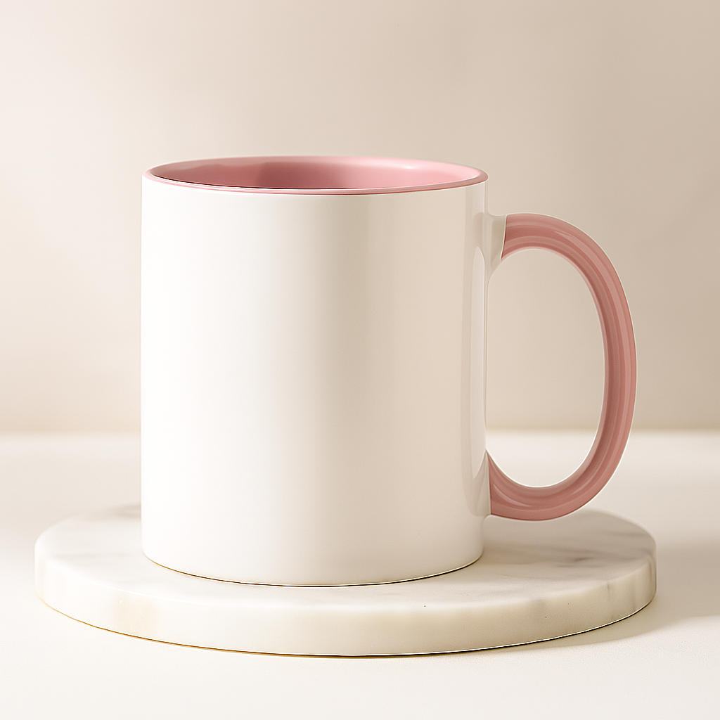 Mug Rose Personnalisé – Douceur & Charme